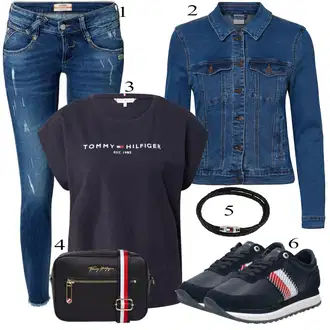 outfit mit Modra Kavbojke Gang "Priložnostna oblačila"