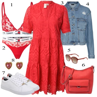 Outfit sa Crvena Haljina Y.A.S "Ljetni outfiti"