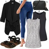 Buffalo high waist d?ínsy   outfity image