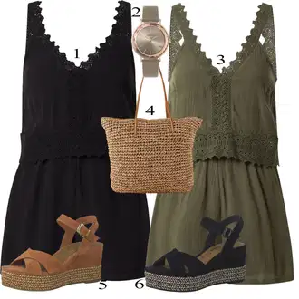 Outfit sa Crna Kombinezon About You "Ljetni outfiti"