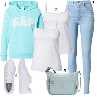 Outfit s Modrá Nezařazené GAP "Letní Outfit"