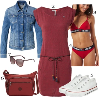 outfit mit Rdeča Obleka Ragwear "Priložnostna oblačila"