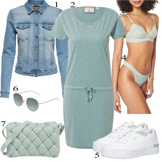 outfit mit Siva Nedrček HUNKEMÖLLER, Hlačke HUNKEMÖLLER "Priložnostna oblačila"