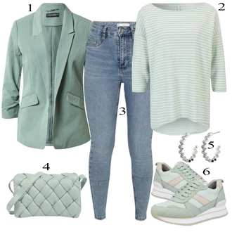 outfit mit Siva Superga Tom Tailor "Priložnostna oblačila"