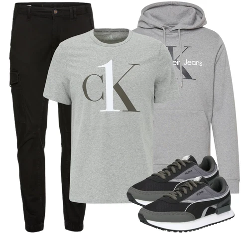 Winter Schwarz/Khaki/Dunkelgrau Cargohose/Funktionshose/Zip Off Hose/Cargo-Jogginghose/Trekkinghose/Winterhose Jack & Jones kombinieren