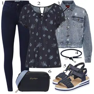 Šik Outfit s Tmavě modrá Džíny Kožená bunda/Zimní bunda/Kotníková Bota/Termální Džíny/Dámské Džíny s Délkou 7/8/High Waist Džínové Kalhoty/Push up Džín/Kožené Boty Only "Ležérní Outfits"Look: Styl, Šik, Elegantní, Cool, Disko, Francouzské, Krásný, Old Money, Bezešvé