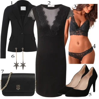 Outfit s Šedá Bižuterie AllSaints "Obchodní Outfit"