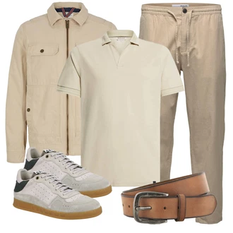 Outfit mit Braun/Beige Ledergürtel/Casual Gürtel/Klassische Gürtel/Frauengürtel Ohne Schnalle/Breiter Gürtel Vanzetti "Praktischer Look"