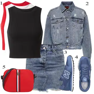 Outfit sa Plava Tenisica New Balance "Ljetni outfiti"