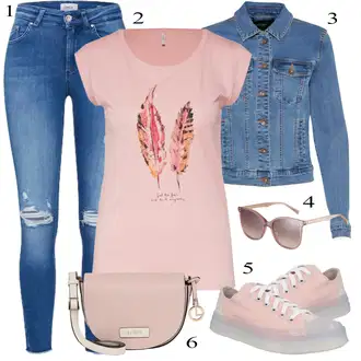 Svatovski gost Outfit sa Pink Hlača Velika Veličina Only "Ljetni outfiti"