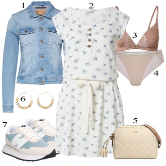 Outfit sa Pink/Ljubičasta/Bež Muške cipele u veličini 11/Grudnjak sa žicom/Bralette Grudnjak/Mekani grudnjak/Grudnjak sa žicom/Grudnjak Bez Žice/Trokutasti Grudnjak/Grudnjak Minimizer Calida "Ljetni outfiti"