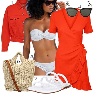 Outfit s Bílá Polobotek/Zimní bota Billi Bi "Letní Outfit"