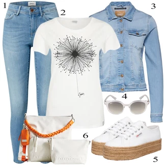 Outfit sa Siva Superga "Ljetni outfiti"