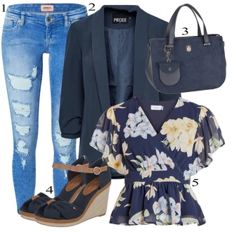 outfit mit Modra Srajca Vila "Oblačila za pomlad"