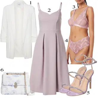 outfit mit Bela Torba za čez ramo Ted Baker "Poletna oblačila"