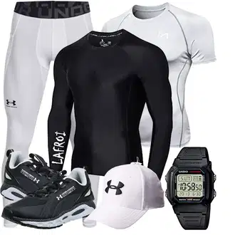 Sport Outfits mit Grau Leggings Under Armour "Sport Outfit"