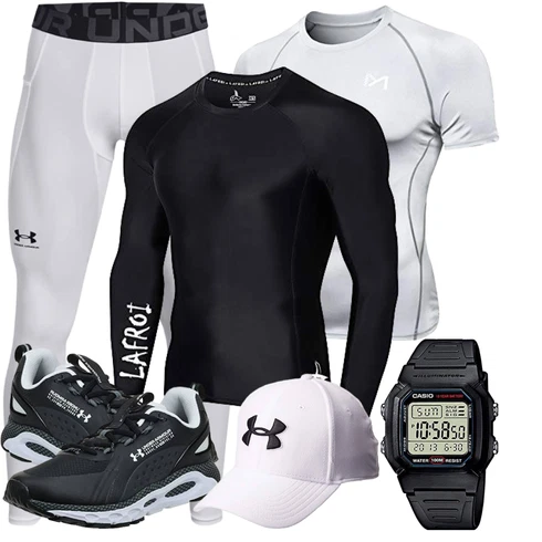 Lack Grau Leggings Under Armour kombinierenLook: Goa, Lack