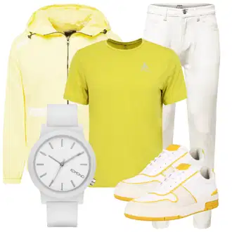 Outdoor Outfit mit Creme/Khaki/Weiß Biker Jeans/Cropped Jeans/Tapered-Jeans/Slim Fit Jeans/Lederjacke/Thermojeans/Caprijeans/Knöchelstiefel about you x alvaro soler "Street Style Outfit"Look: Uni, Outdoor, Coole, Old Money, Unisex, Schlichte, Moderne