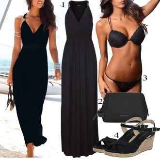 outfit mit Črna Obleka Lascana "Priložnostna oblačila"