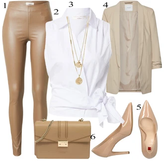 Outfit sa Bež Obuća Högl "Ljetni outfiti"