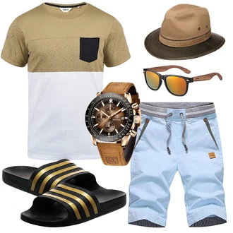 Metallic Outfit mit Schwarz Unkategorisiert Adidas "Summer Outfit"