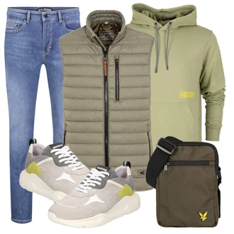 Outfit mit Grau Sneaker BLACKSTONE "Super für die Freizeit"