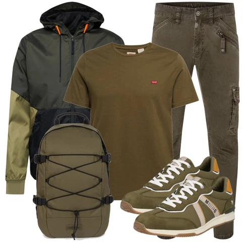 Rot/Grün Casual T-Shirt levi's kombinieren