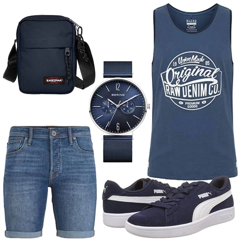 Blau Schuh Puma kombinieren