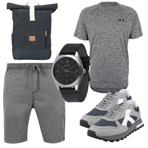 Dunkelgrau/Hellgrau/Grau/Khaki Hemd Bermuda/Chino Shorts/Musselin Shorts/Kurze Hose/Baggy Short Urban Classics kombinieren