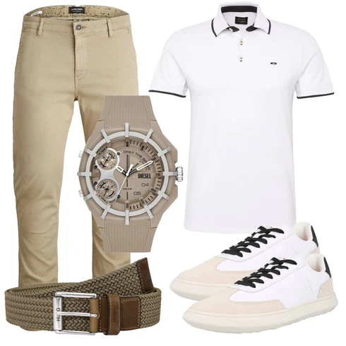 Basic Weiß/Creme/Schwarz Bluse Große Größe/Shirt & Top Große Größe/Poloshirt Jack & Jones kombinieren