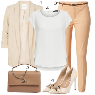 Outfit sa Pink/Bež/Plava Obuća Steve Madden "Ljetni outfiti"