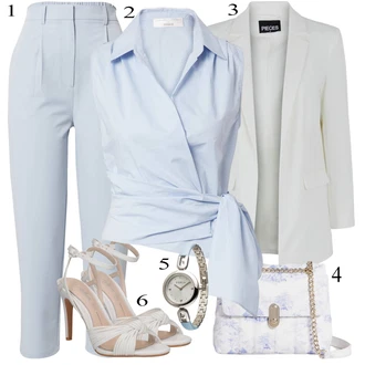 Outfit s Bílá Taška Přes Rameno Ted Baker "Módní letní vzhled"