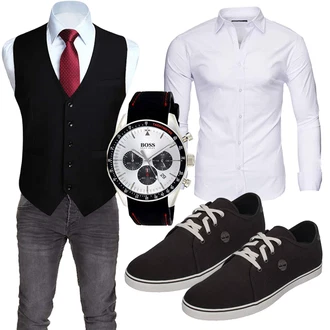 Basic Outfit mit Schwarz Unkategorisiert Timberland "Buro Outfit"