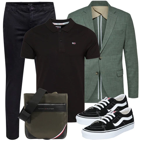 Sportlich Schwarz/Creme/Weiß Schuh Sommer Sneaker/TurnSchuh ohne Schnürsenkel/Sneaker Low/SkateSchuh/Canvas-Sneaker/Schmaler Sneaker/Vintage Sneaker Vans kombinieren mit Anzug SELECTED HOMMELook: Skater, Classic, Sportlich, Retro, Trendige, Esthetische, Streetwear, Vintage, Casual