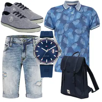 Party Outfits mit Schwarz Rucksack "Cool für die Freizeit"