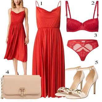 outfit mit Rdeča Obleka "Poletna oblačila"