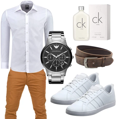 Grau Trachtenmode Adidas kombinieren mit Weiß Accessoire Calvin Klein