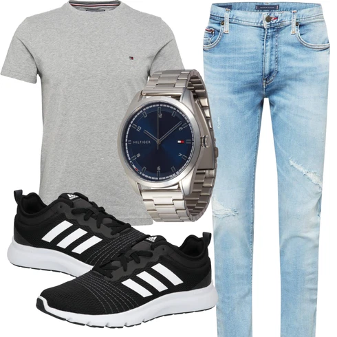 Blau/Silber/Dunkelblau/Grau ArmbandUhr/Uhrwerkzeug/Smartwatch/KettenUhr Tommy Hilfiger kombinieren