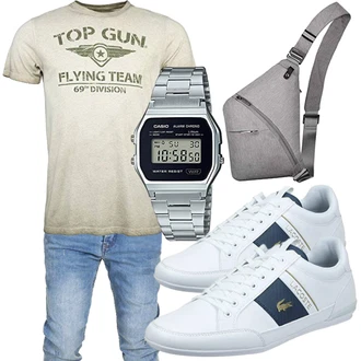 Outfit mit Grau Unkategorisiert Top Gun "Lässiger Freizeit Look"