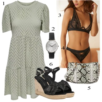 outfit mit Siva Obleka JdY "Poletna oblačila"