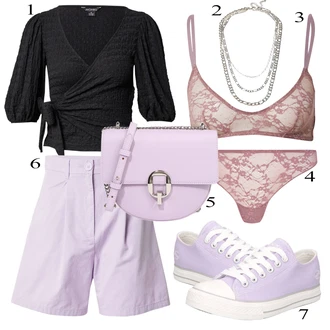 Outfit s Černá/Tmavě šedá/Šedá Pletenina veľkej veľkosti/Halenka Móda Pro Plnoštíhlou/Tričko & Top Móda Pro Plnoštíhlé/Tunika monki "Outfit na léto"