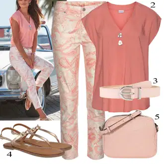 Svatovski gost Outfit sa Pink/Narandžasta Hlača Velika Veličina Lascana "Ljetni outfiti"