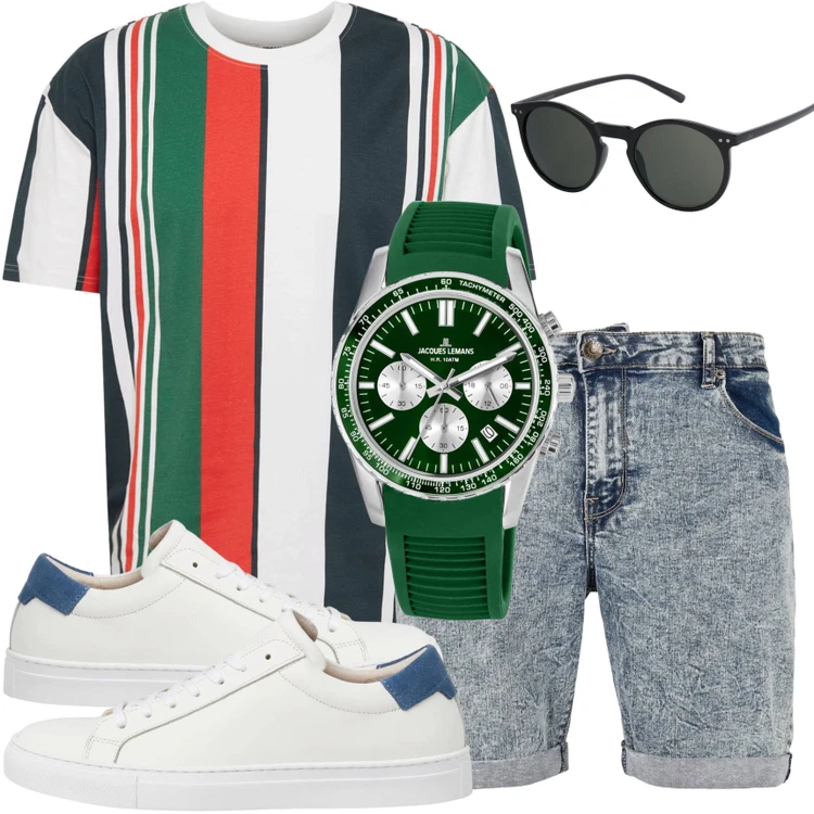 Outfit in sommerlichen Farben