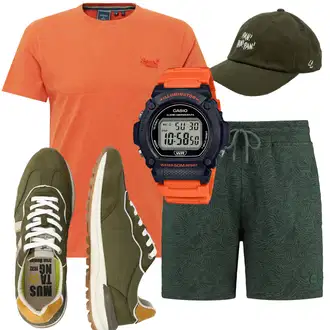 Outfit mit Schwarz Sweatshorts Shiwi "Outfit in sommerlichen Farben"