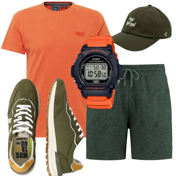 Outfit in sommerlichen Farben