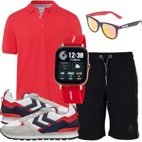 Weiß Sonnenbrille Camp David kombinieren