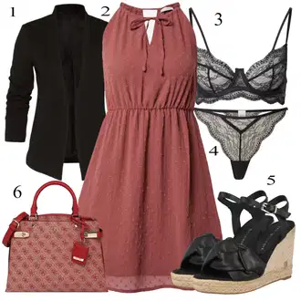 Kratka/mini Outfit sa Smeđa Haljina Veći Broj/Haljina/Sportska košulja About You "Ljetni outfiti"