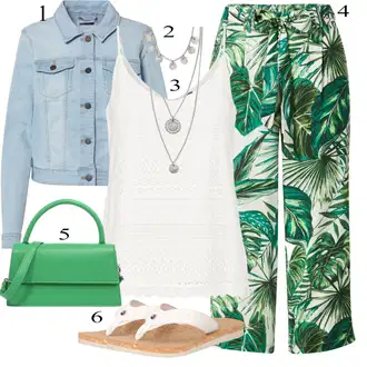 Outfit sa Zeleno Torba Za Preko Ramena forever new "Ljetni outfiti"