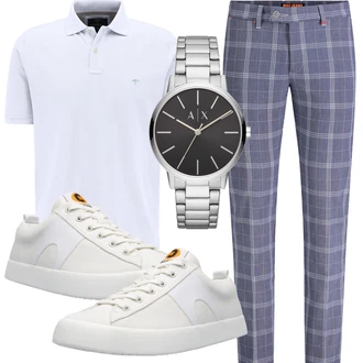 Outfit mit Grau Sneaker Camper "Perfekt fürs Büro"