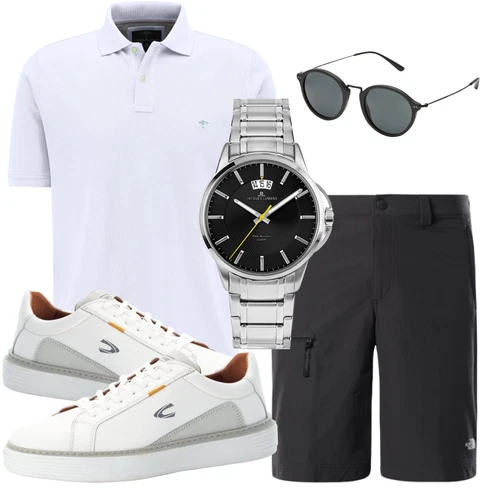 Schwarz/Grau Sonnenbrille/Brille Kapten & Son kombinieren